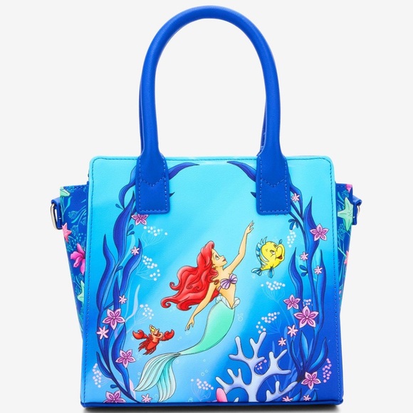 Loungefly Handbags - Loungefly The Little Mermaid Trio Sea Mini Satchel Bag.NWT